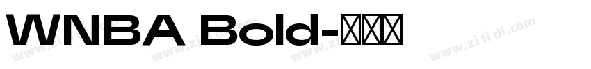 WNBA Bold字体转换